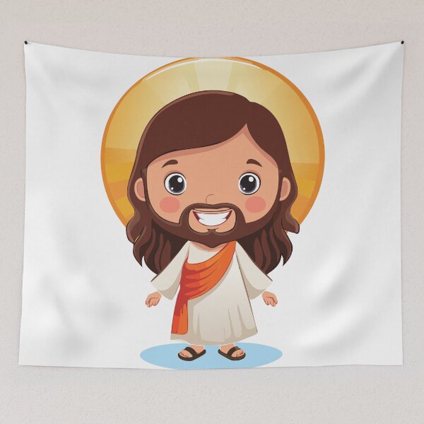 Item preview, Cute Jesus Christ Illustration  designed and sold by CrossCrafted.