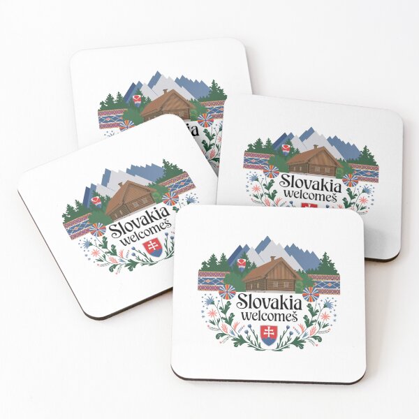 Item preview, Slovakia Welcomes Flag Map Tatra Mountains, Spiš designed and sold by AnimalsDH305.