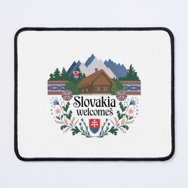 Item preview, Slovakia Welcomes Flag Map Tatra Mountains, Spiš designed and sold by AnimalsDH305.