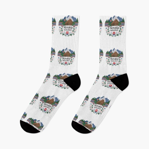 Item preview, Slovakia Welcomes Flag Map Tatra Mountains, Spiš designed and sold by AnimalsDH305.