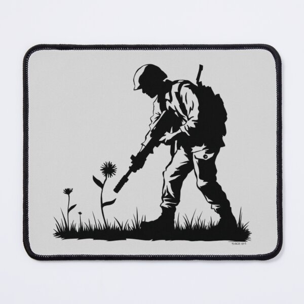 Item preview, Banksy graffiti style - Solider and a flower designed and sold by 123ks.