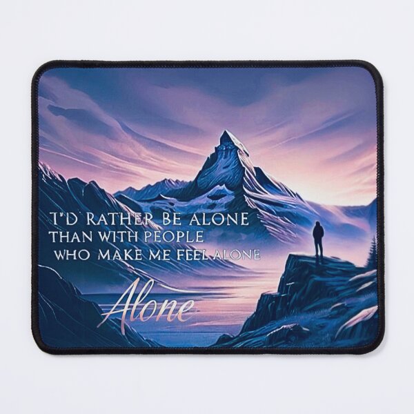Item preview, Alone brings calm away from emotional distance. designed and sold by cherryfoxy24.