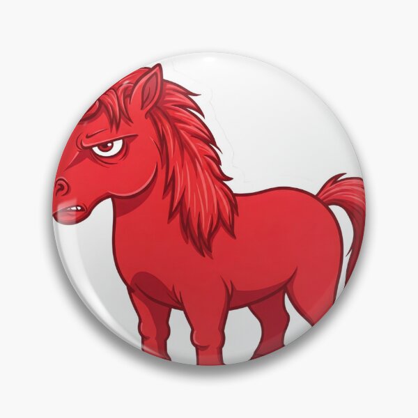 Item preview, red angry unicorn  designed and sold by ThirtyNumber.