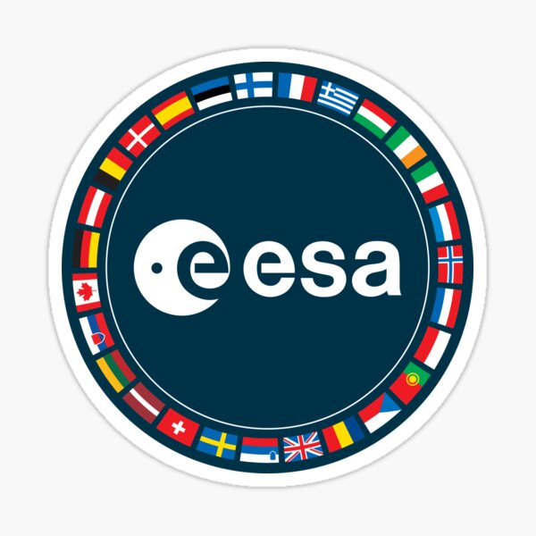 Item preview, ESA Flag Patch - European Space Agency Emblem designed and sold by MeetinSpace.