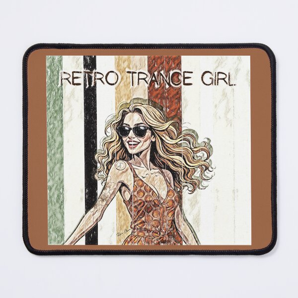Item preview, Retro Rave Trance Girl hook vibe designed and sold by Hen-C-Art.