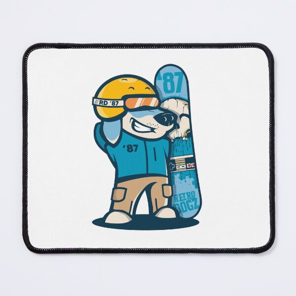 Item preview, Retro Snowboard Dog Mascot designed and sold by marioworks.