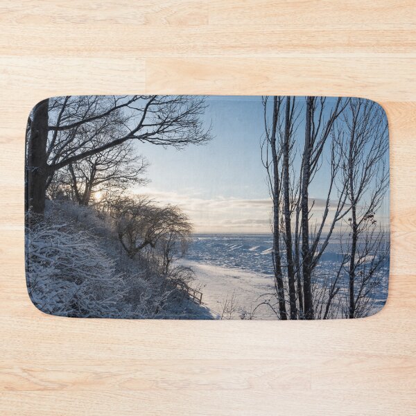 Item preview, Lake Erie Icescape Framed by Trees designed and sold by Georgia Mizuleva.