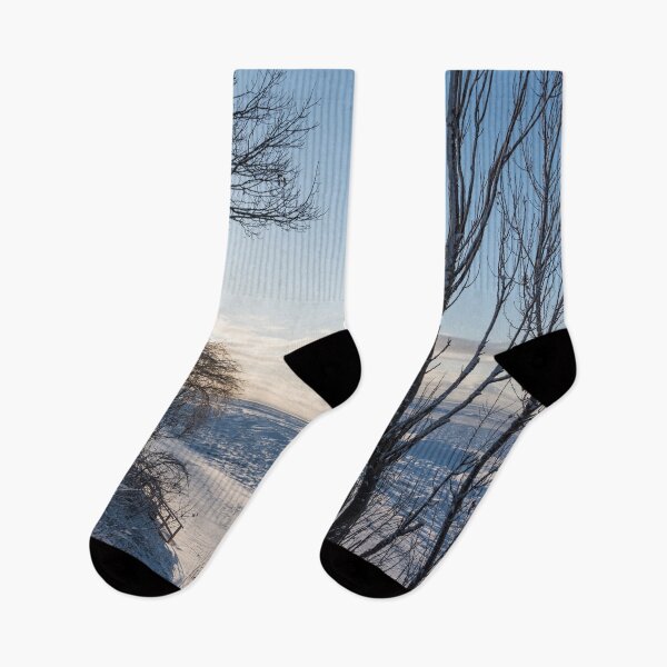 Item preview, Lake Erie Icescape Framed by Trees designed and sold by Georgia Mizuleva.