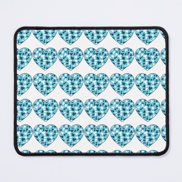 Item preview, Regular Grid Small Light Blue White Cow Patches on Pink Cowhide | Continues Pink Cow Heart designed and sold by PatternPen.