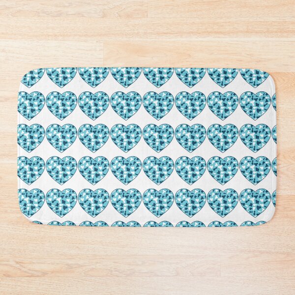 Item preview, Regular Grid Small Light Blue White Cow Patches on Pink Cowhide | Continues Pink Cow Heart designed and sold by PatternPen.