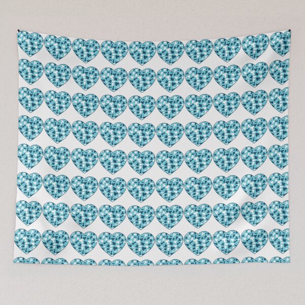 Item preview, Regular Grid Small Light Blue White Cow Patches on Pink Cowhide | Continues Pink Cow Heart designed and sold by PatternPen.