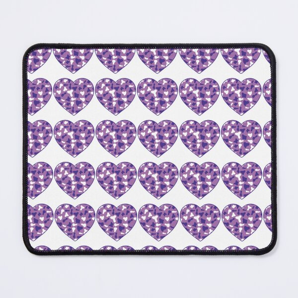 Item preview, Regular Grid Small Purple White Cow Patches on Violet Cowhide | Continues Violet Cow Heart designed and sold by PatternPen.