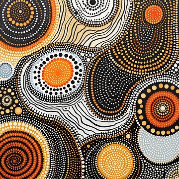 Artwork thumbnail, Aboriginal Australian art. Indigenous dot painting. Australia. Noongar. Abstract pattern. by DRIGLI