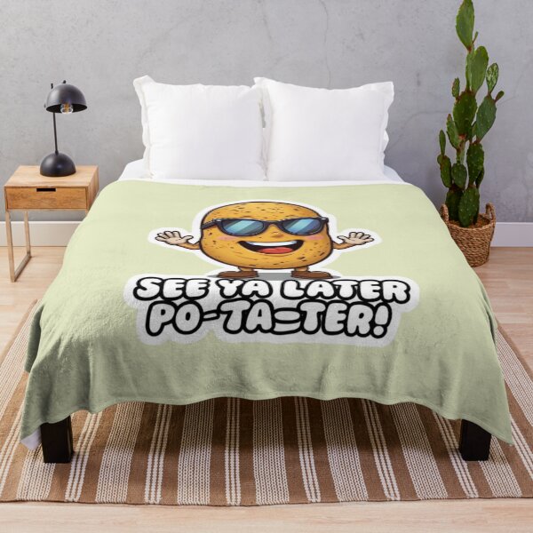 Item preview, Cartoon Potato Character Waving designed and sold by Aise06.