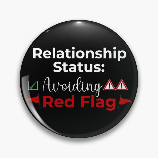Item preview, Relationship Status: Avoiding Red Flag Funny Humor designed and sold by Trendz by Ami.