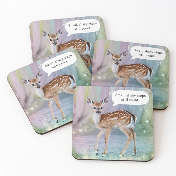 Item preview, Shaky Steps Still Count – Fawn designed and sold by Cheerhub.