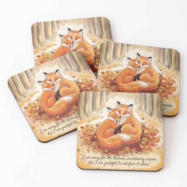 Item preview, Grateful – Fox Cuddles designed and sold by Cheerhub.
