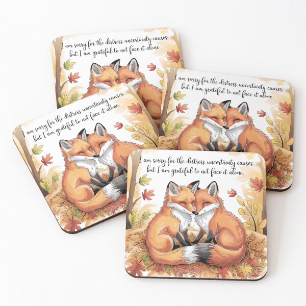 Item preview, Grateful – Fox Cuddles designed and sold by Cheerhub.