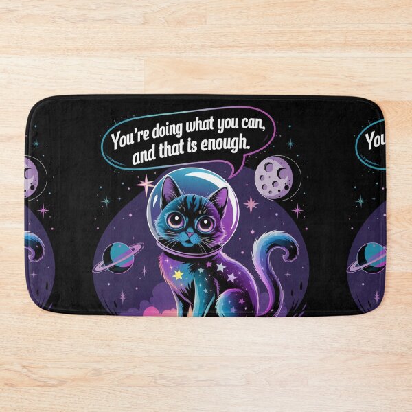 Item preview, You’re Doing Enough – Cosmic Cat designed and sold by Cheerhub.