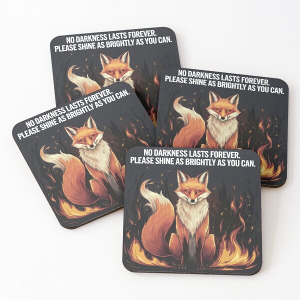 Item preview, No Darkness Lasts Forever – Fire Fox designed and sold by Cheerhub.