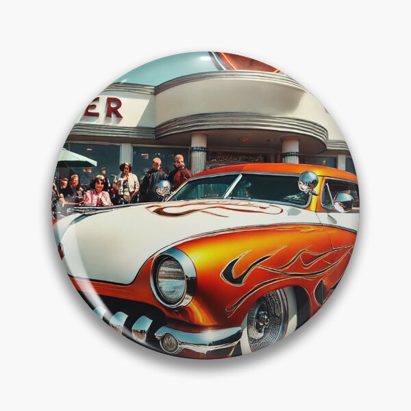 Item preview, "Flames and Nostalgia: A 1950s Diner Dream" designed and sold by philpace.