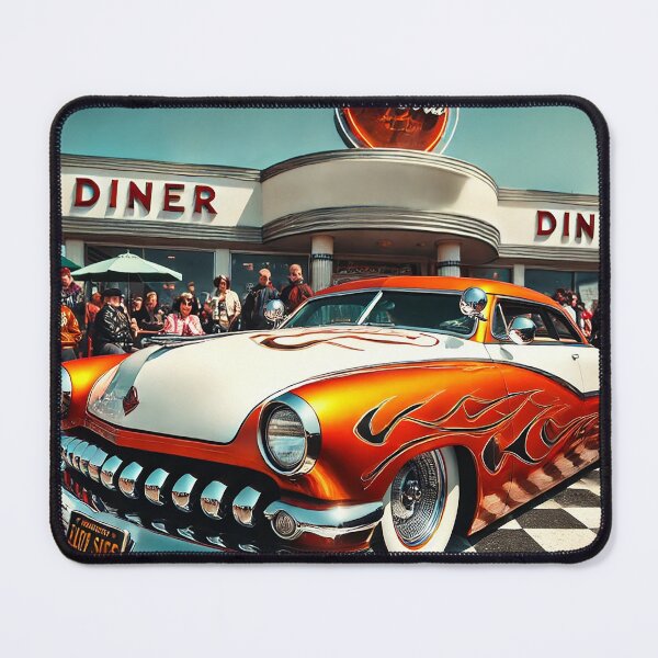 Item preview, "Flames and Nostalgia: A 1950s Diner Dream" designed and sold by philpace.