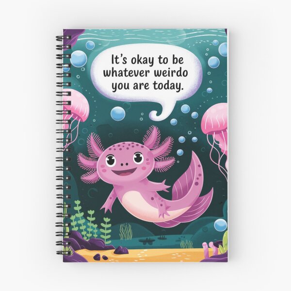 Item preview, It’s Okay to Be Weird – Axolotl designed and sold by Cheerhub.
