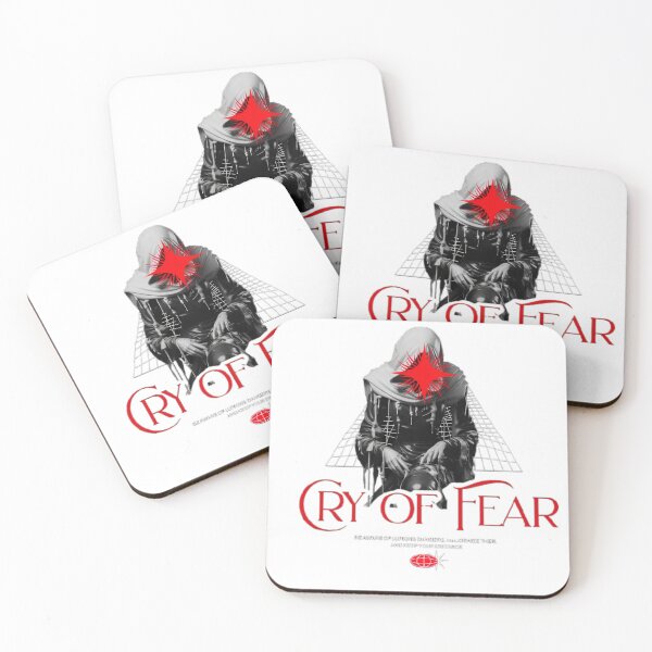 Item preview, Cry of Fear Digital Artwork, Surreal Hooded Figure with Red Star Symbol, and Distorted Horror Graphic Design simon henriksson,Classic T-Shirt designed and sold by piak-store.