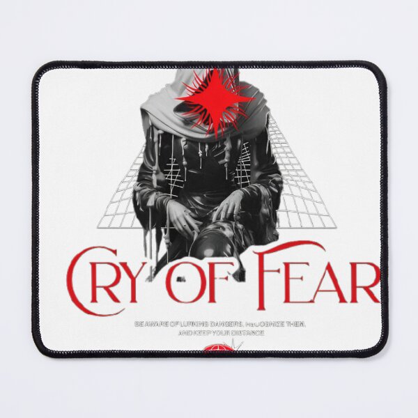 Item preview, Cry of Fear Digital Artwork, Surreal Hooded Figure with Red Star Symbol, and Distorted Horror Graphic Design simon henriksson,Classic T-Shirt designed and sold by piak-store.