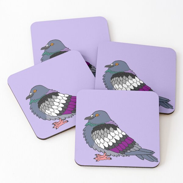 Item preview, Pride Pigeon- Asexual designed and sold by Plague-Lizard.