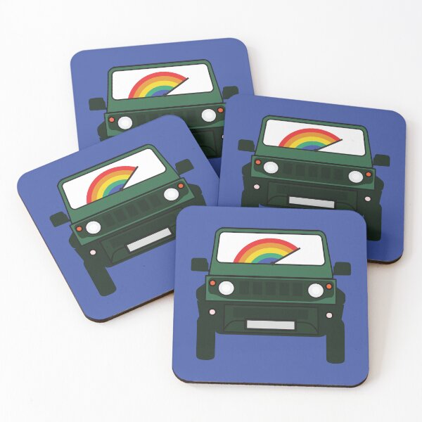 Item preview, Jungle Green Jimny with Rainbow Windshield designed and sold by stoicjimny.