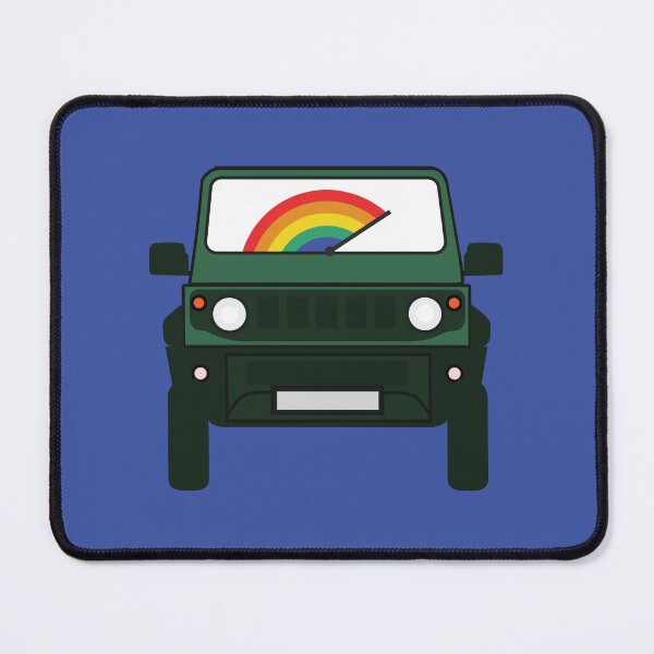 Item preview, Jungle Green Jimny with Rainbow Windshield designed and sold by stoicjimny.