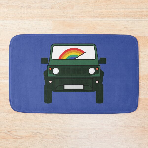 Item preview, Jungle Green Jimny with Rainbow Windshield designed and sold by stoicjimny.