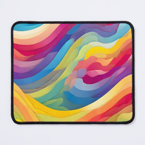Item preview, Rainbow Waves, Vibrant Colorful Harmony, Spectrum in Motion, Dreamy and Luminous Layers, Chromatic Swirls Poster designed and sold by Kintsugi99.