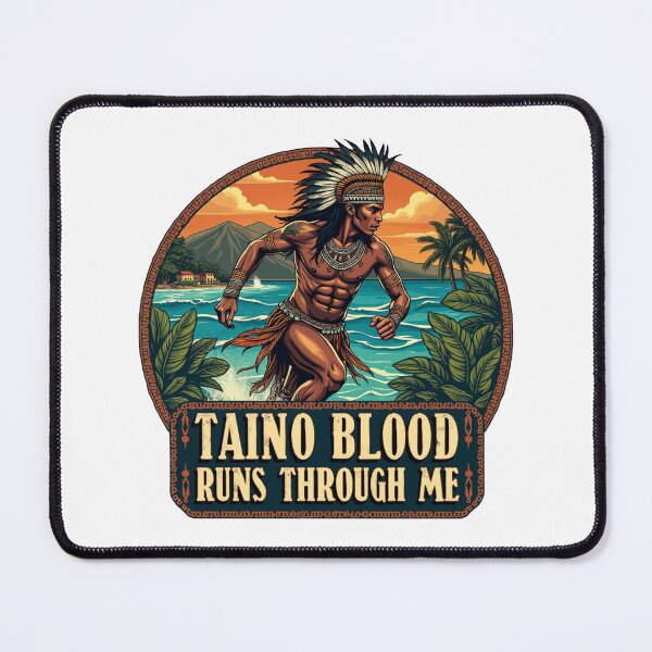 Item preview, Taino Warrior Puerto Rico Indigenous Caribbean designed and sold by Blok45.