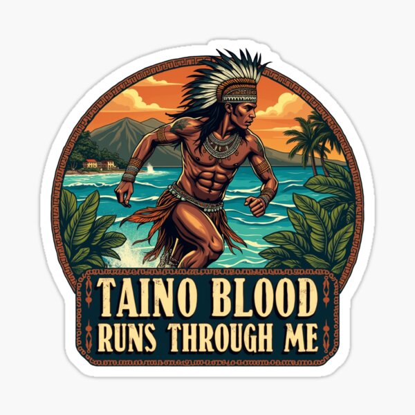 Artikel-Vorschau von Taino-Krieger Puerto Rico Ureinwohner Karibik, designt und verkauft von Blok45.