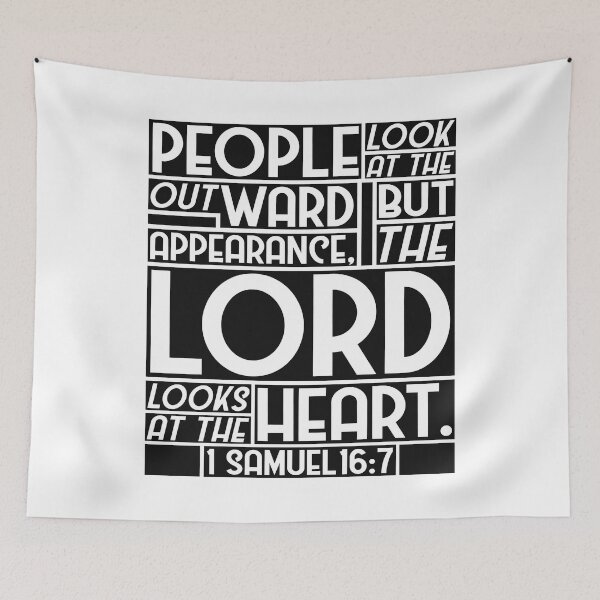 Item preview, 1 Samuel 16:7 But The LORD Looks At The Heart designed and sold by plushism.
