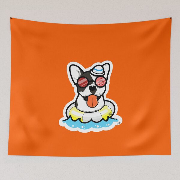 Item preview, Cheeky dog with life buoy designed and sold by tennstudio.