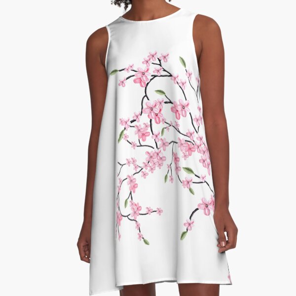 Cherry Blossom A-Line Dress
