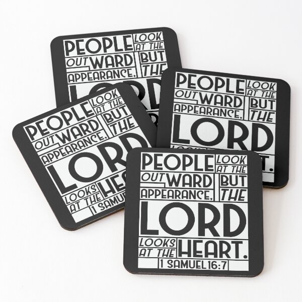 Item preview, 1 Samuel 16:7 But The LORD Looks At The Heart designed and sold by plushism.