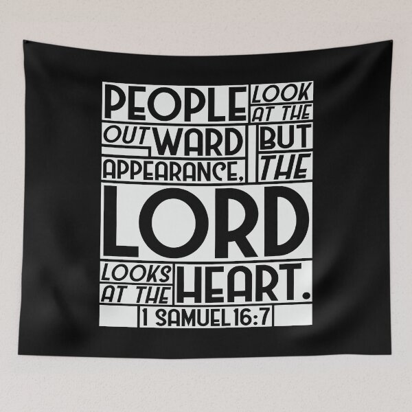 Item preview, 1 Samuel 16:7 But The LORD Looks At The Heart designed and sold by plushism.