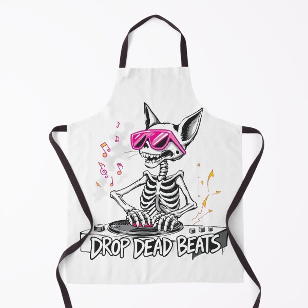 Item preview, Skeleton Cat Saying "Drop Down Beats" designed and sold by enerjik.