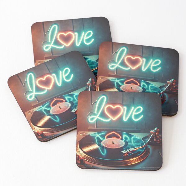 Item preview, Neon Love & Vinyl Vibes designed and sold by Wiredart.