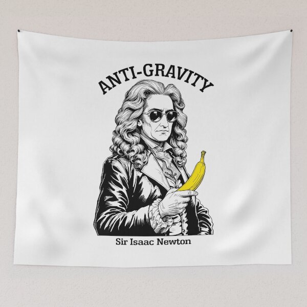 Item preview, Isaac Newton Anti Gravity Funny Physics Banana Science designed and sold by GrandeDuc.