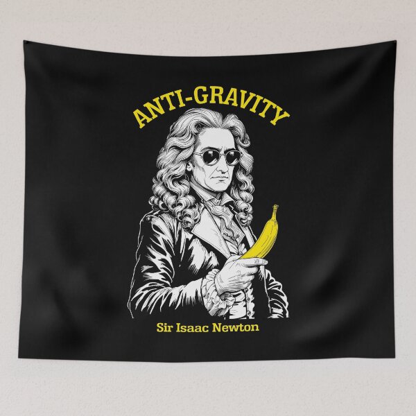 Item preview, Isaac Newton Anti Gravity Funny Physics Banana Science designed and sold by GrandeDuc.