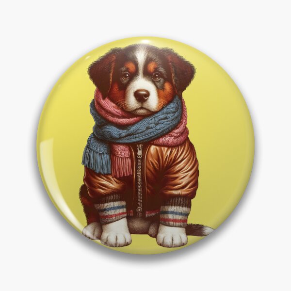 Aperçu de l'œuvre Look rétro hivernal pour chien mignon - Chiot vintage élégant classique confortable esthétique créée et vendue par Designflex90.