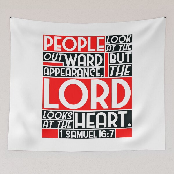 Item preview, 1 Samuel 16:7 But The LORD Looks At The Heart designed and sold by plushism.