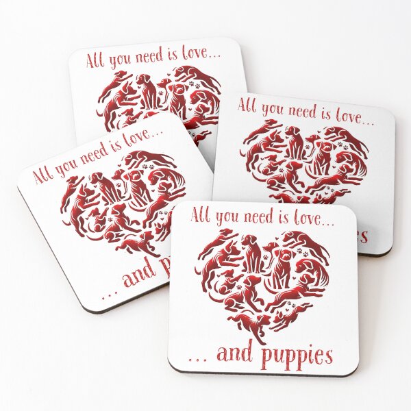 Item preview, All You Need Is Dog Valentines Puppy Heart Shirt, Puppy Dog Love Valentines  designed and sold by The Art of Kkatarynka.