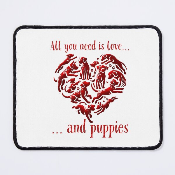 Item preview, All You Need Is Dog Valentines Puppy Heart Shirt, Puppy Dog Love Valentines designed and sold by The Art of Kkatarynka.
