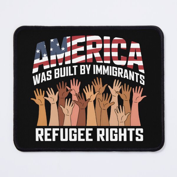 Item preview, America Was Built by Immigrants Refugee Rights - A perfect gift for proud immigrants, their children, activists, and anyone who believes in justice, diversity, and human rights. designed and sold by ZyziowskyArt.